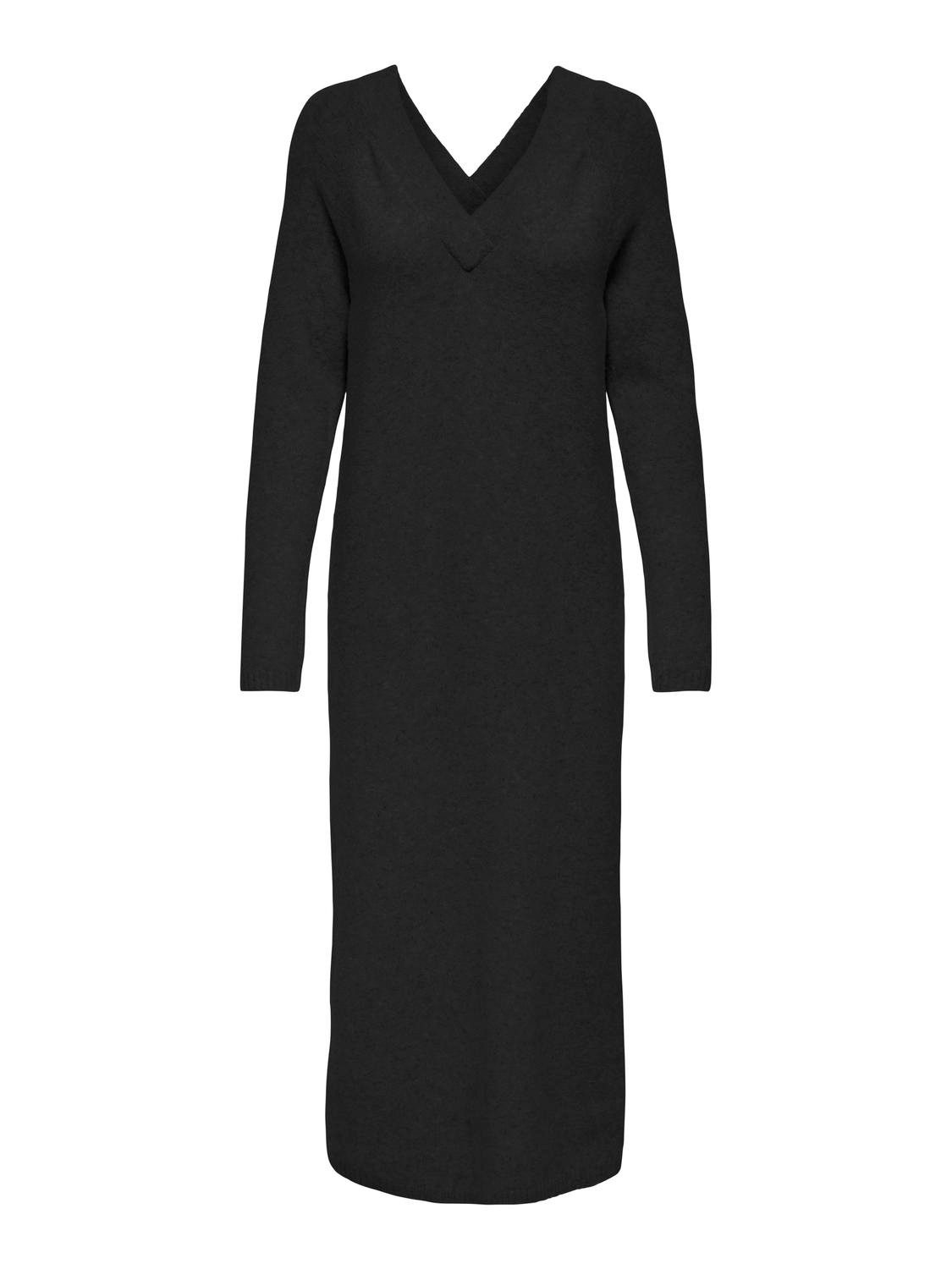 ONLY Strickkleid ONLJEANETT LIFE LS V-NECK günstig online kaufen