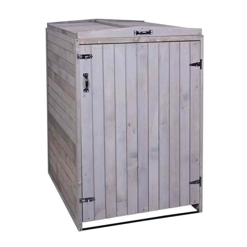 MCW Mülltonnenbox MCW-H74-2, 1 Deckel inkl. Wind-Sicherung durch eine Kette, erweiterbar