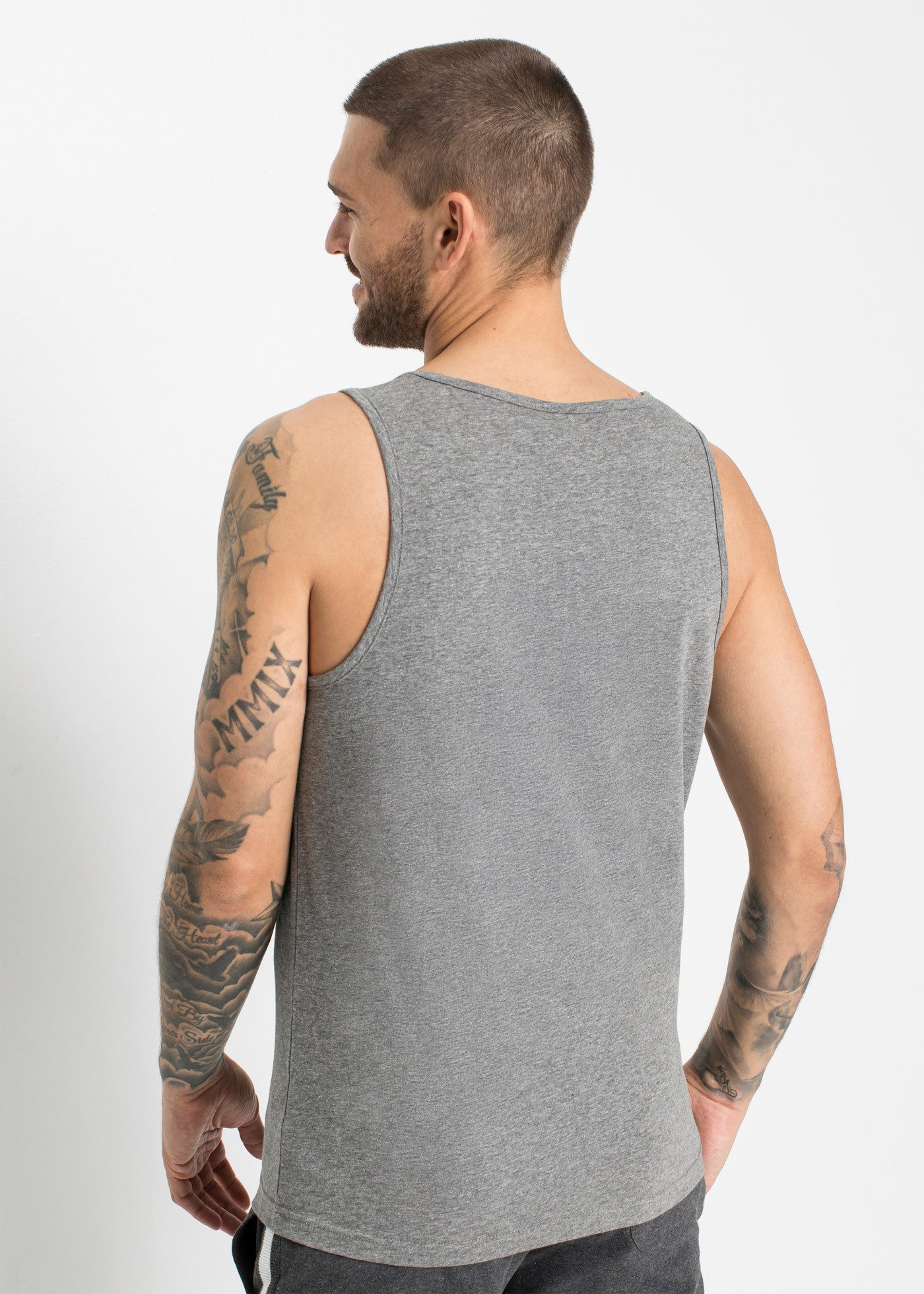 bonprix Tanktop (Packung, 3-tlg., 3er) Regular Fit, Rundhalsausschnitt