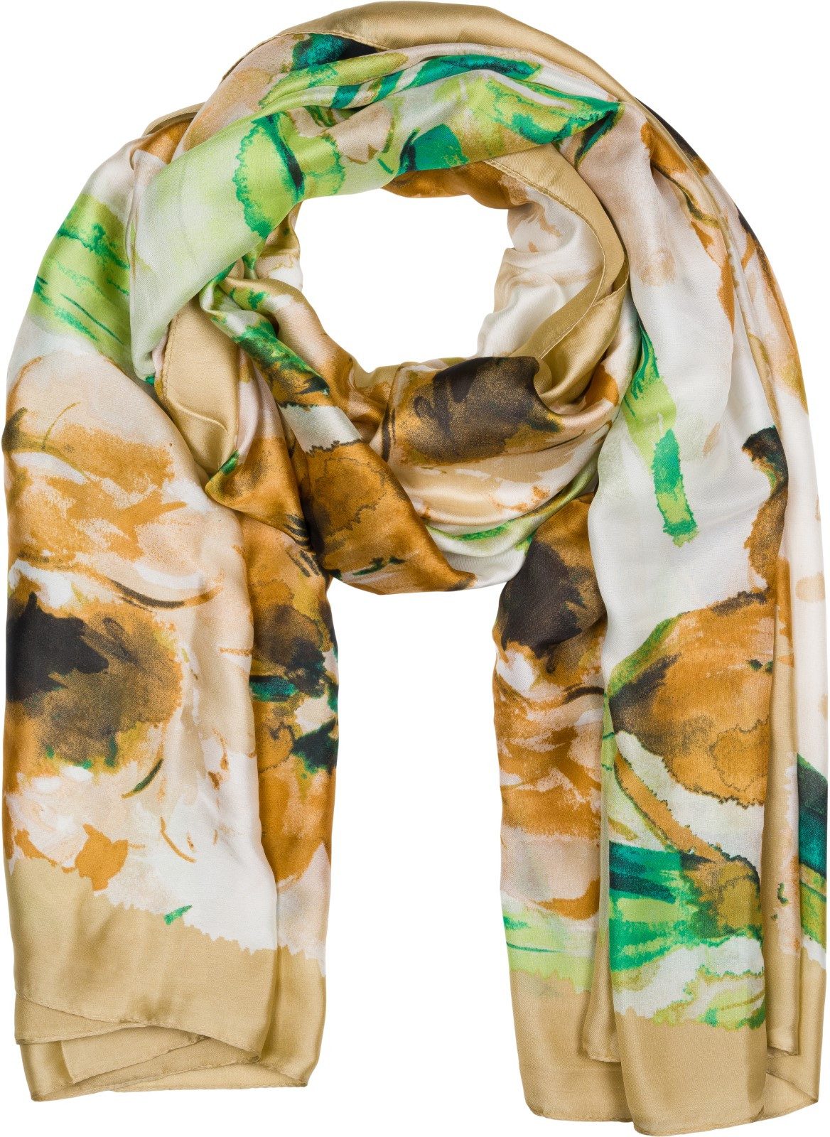 Modeschal Schal mit Aquarell Blumen Muster