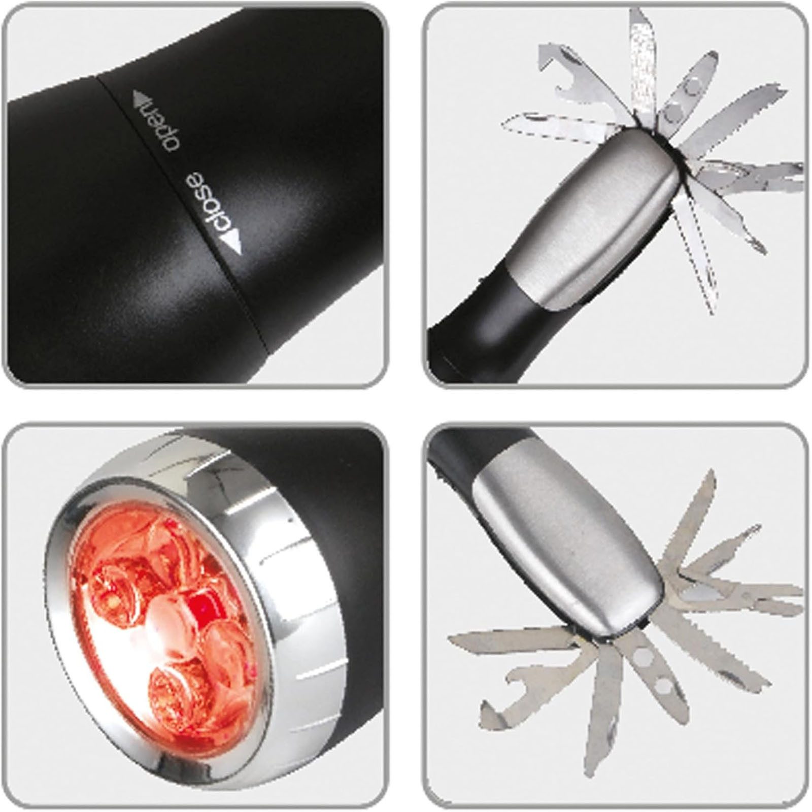 KH Security LED Taschenlampe Multifunktions-Taschenlampe Camping Handlampe günstig online kaufen