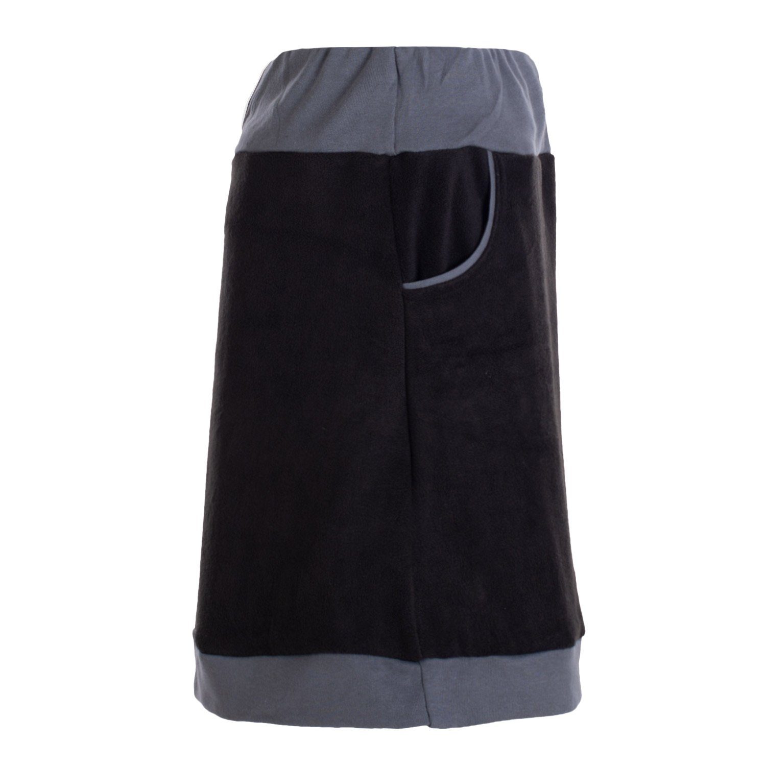 Vishes Minirock Thermorock warmer Damen Winterrock kurz Minirock aus ECO-Fleece Hippie, Retro Style – Bild 3 von 5