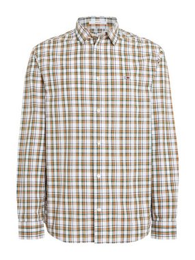 Tommy Jeans Karohemd TJM REG ESSENTIAL CHECK SHIRT mit Logostickerei