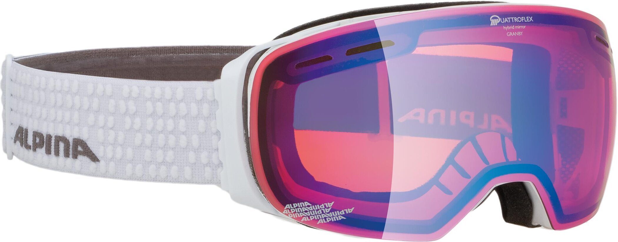 Alpina Sports Skibrille GRANBY gloss white Q