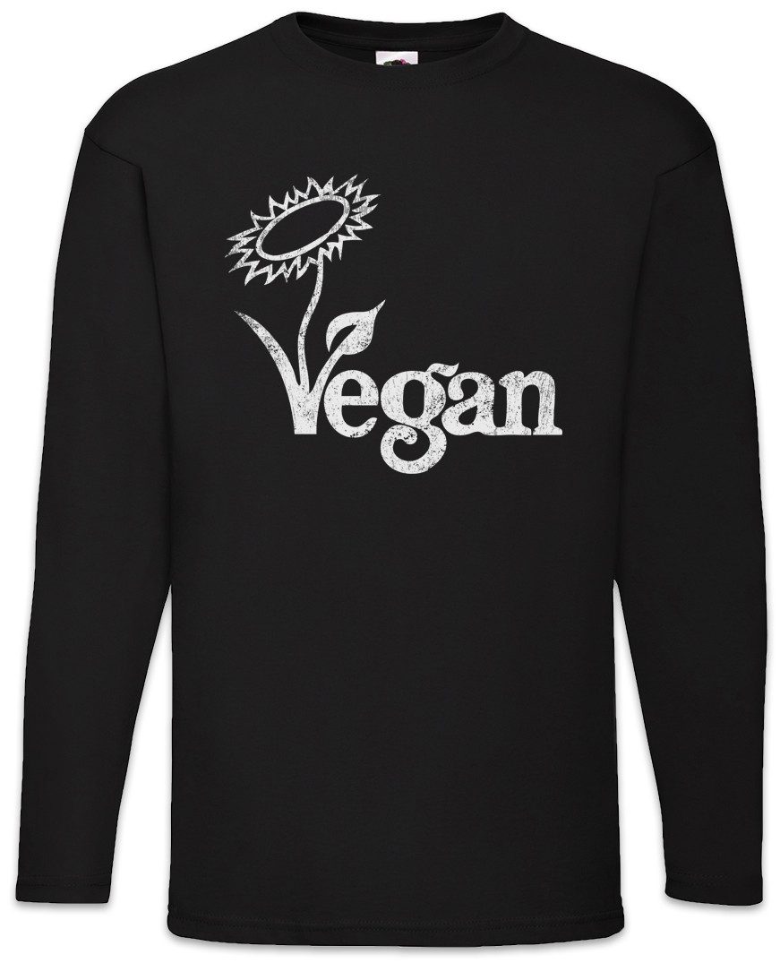 Langarmshirt Vintage Logo Vegan Langarm T-Shirt Veganismus Vegetables Vegetarianism