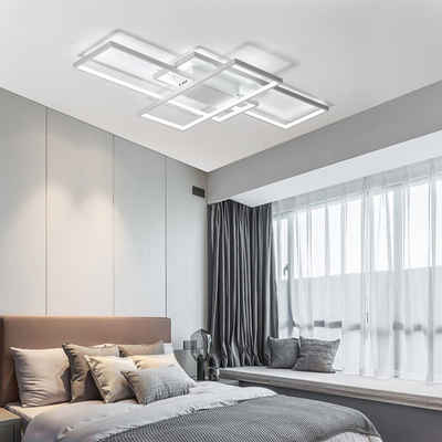 Wohn Schlaf Zimmer Stoff Lampen mit 3 Philips LED 7,5W Leuchtmittel weiss Ø50cm 