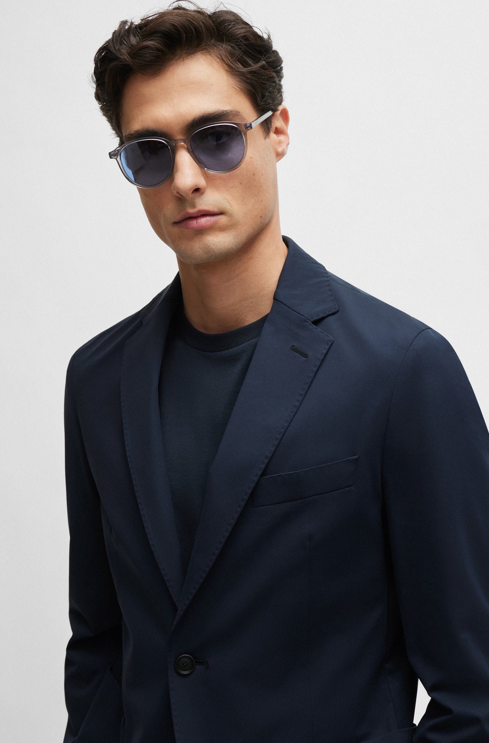 BOSS Anzugsakko Sakko aus Performance-Stretch-Jersey (1-tlg)