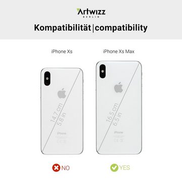 Artwizz Smartphone-Hülle Artwizz Rubber Clip - Schlanke Schutzhülle mit Soft-Touch-Beschichtung für iPhone Xs Max, Schwarz