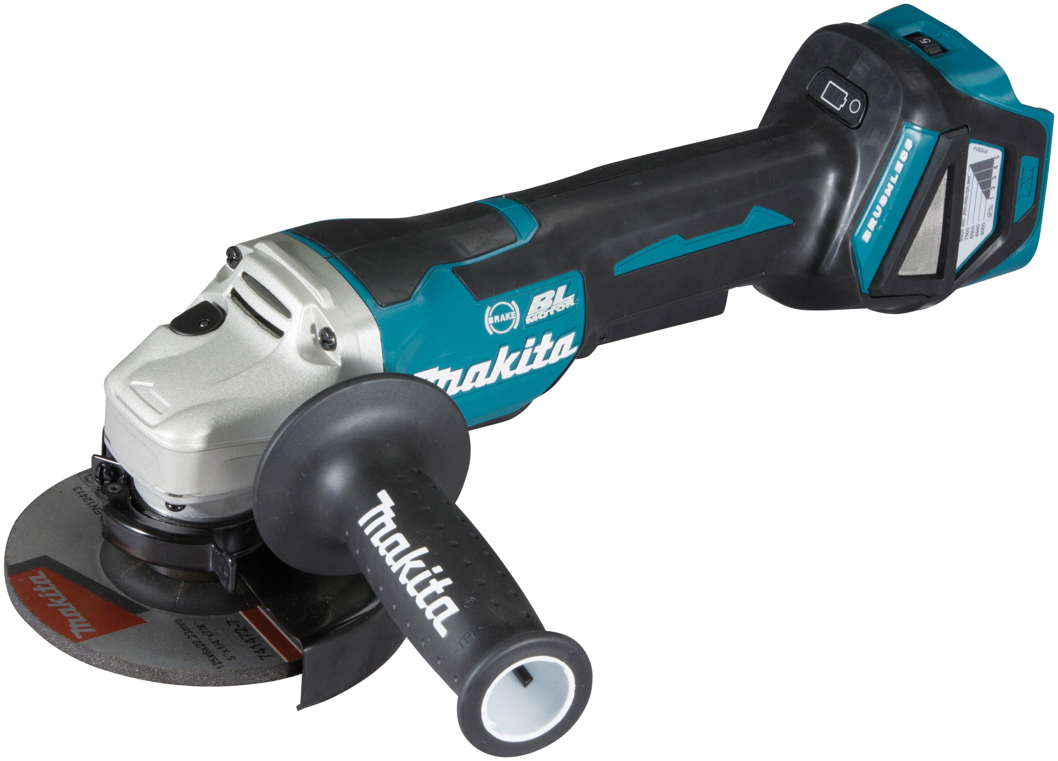 Makita Akku-Winkelschleifer DGA517Z, max. 8500 U/min, ohne Akku und Ladegerät