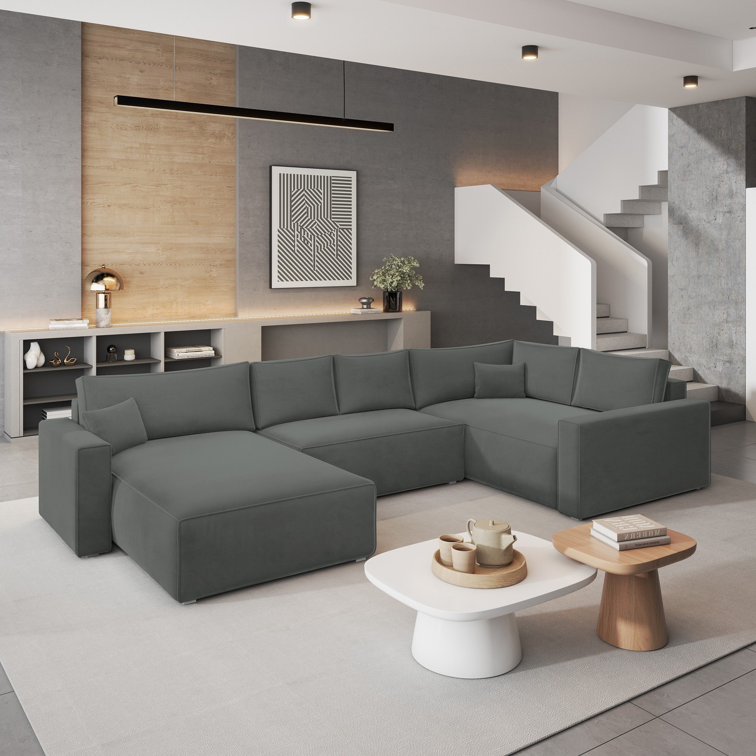 Masseno Ecksofa VELAMI mit Schlaffunktion U-Form, günstig online kaufen