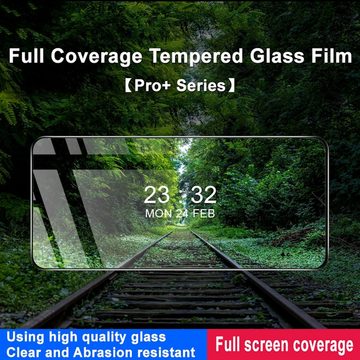 Wigento Handyhülle Für Nothing Phone 2a 2x 3D Premium 0,3mm H9 Schutz Hart Glas Schwarz