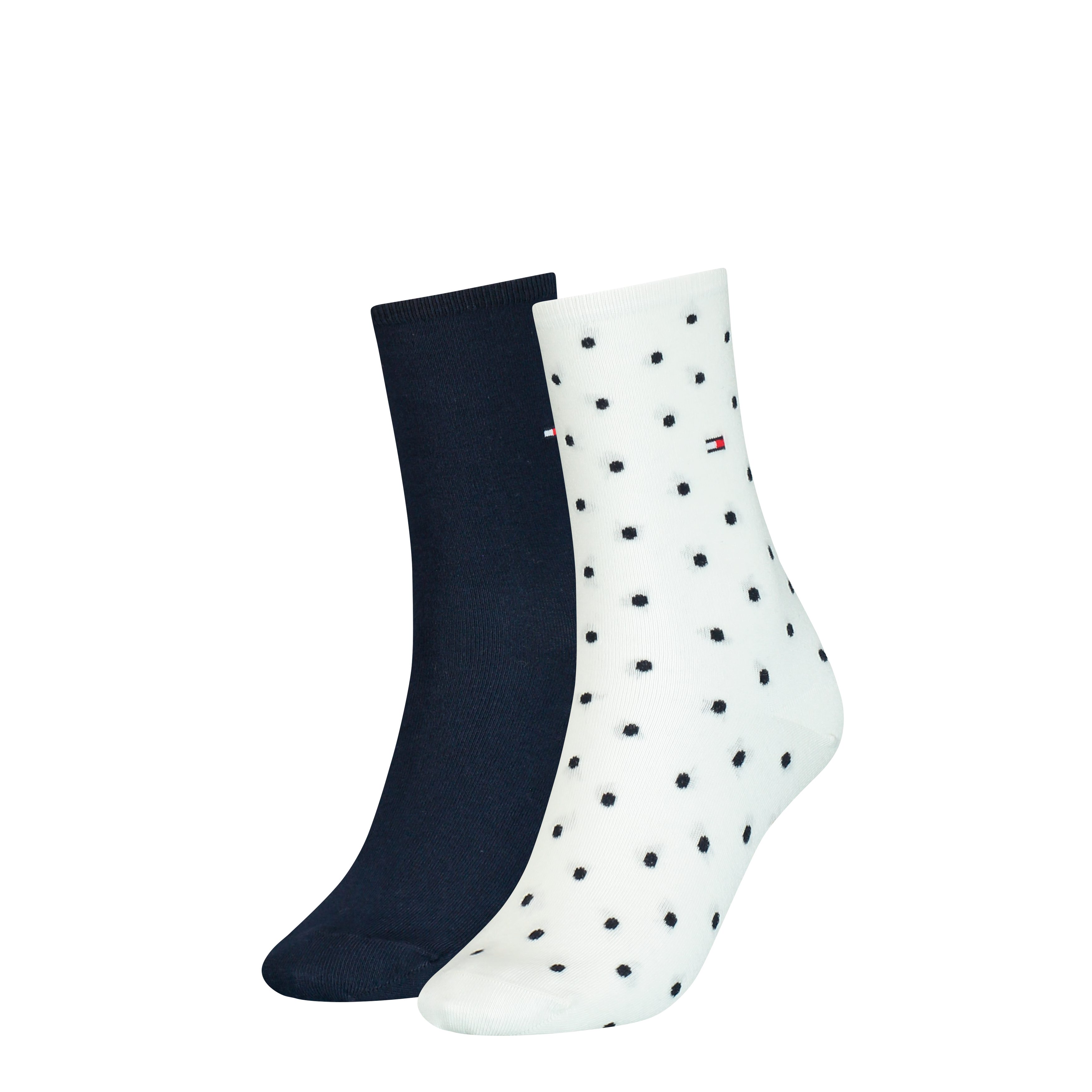 Tommy Hilfiger Socken TH WOMEN SOCK DOT 2P (2-Paar, 2 Paar) mit feinem Ripp günstig online kaufen