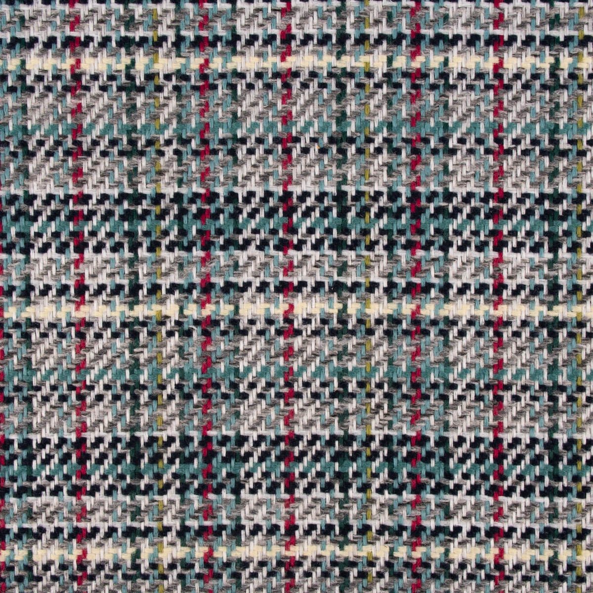 SCHÖNER LEBEN. Stoff Polsterstoff Meterware Dekostoff Jacquard Flachgewebe türkis 140cm, pflegeleicht