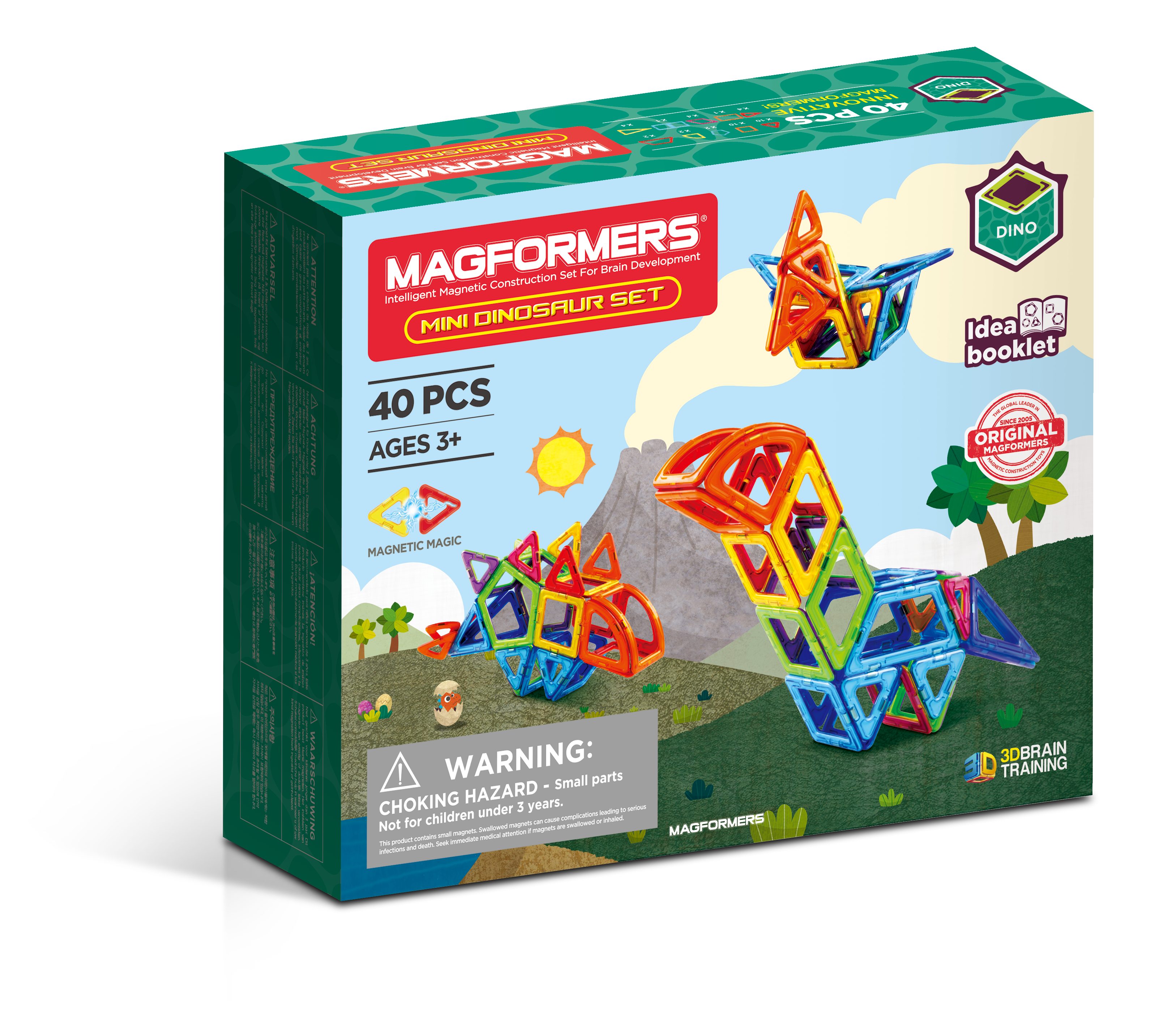 MAGFORMERS 279-27 - Magformers Dinosaur Set Magnetspielbausteine, (40 St)
