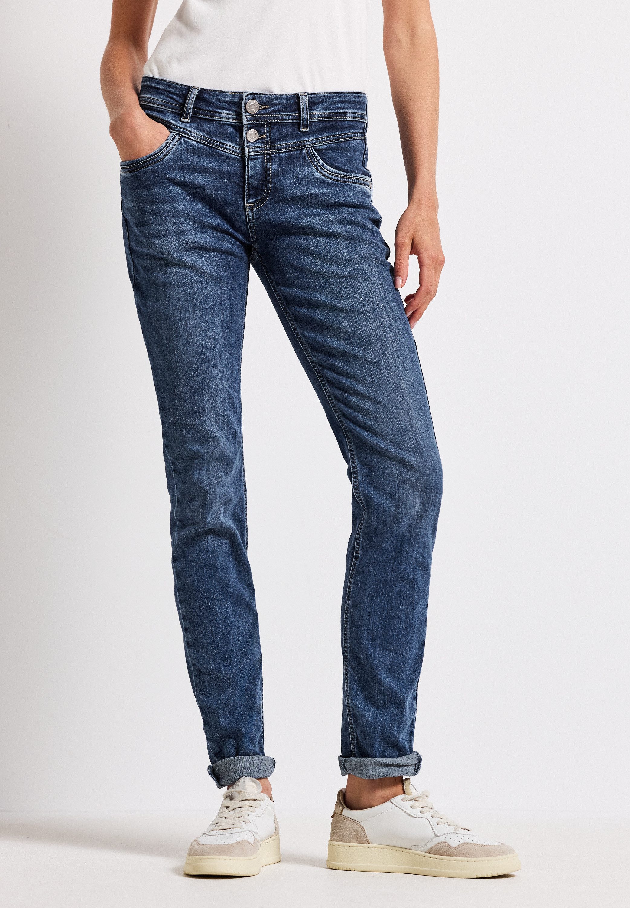 STREET ONE Comfort-fit-Jeans Middle Waist günstig online kaufen