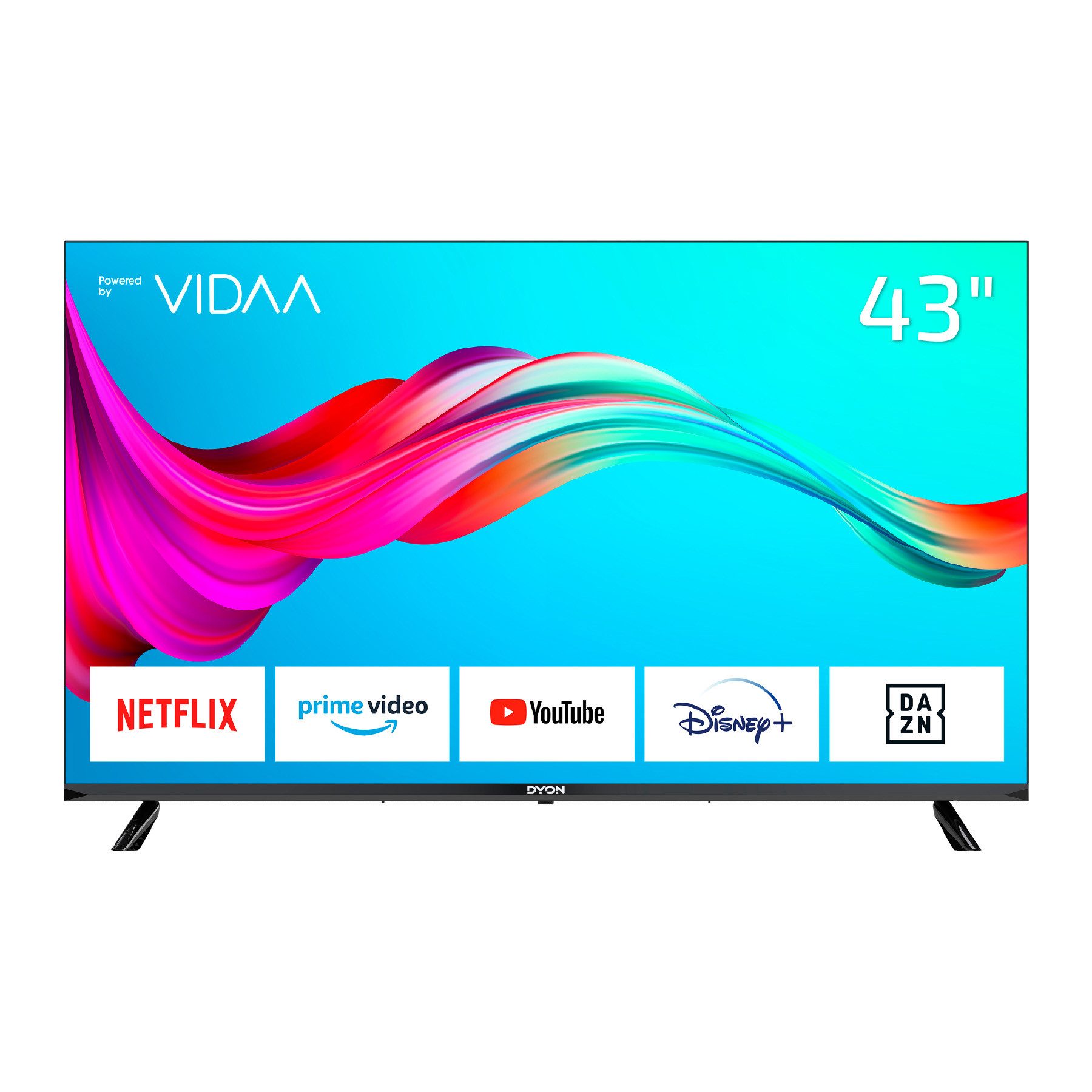 Dyon SMART 43 VX LED-Fernseher (108 cm/43 Zoll, Full HD, Smart-TV, 43" Full HD Smart TV, VIDAA OS, Triple Tuner, CI+, WLAN, Hotelmodus)