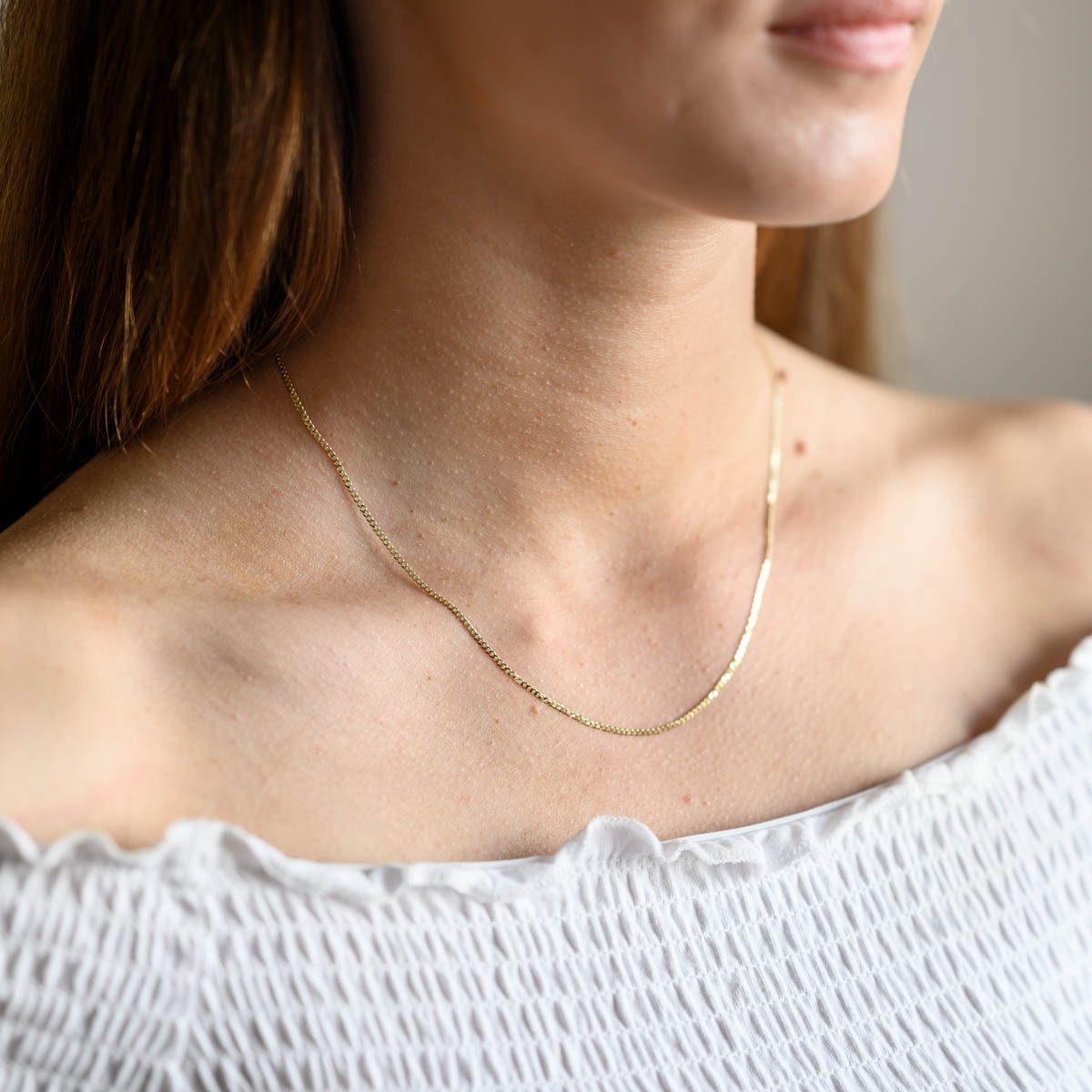 Materia Goldkette Damen Panzerkette Echtgold 1,6mm K84, 333 Gelbgold günstig online kaufen