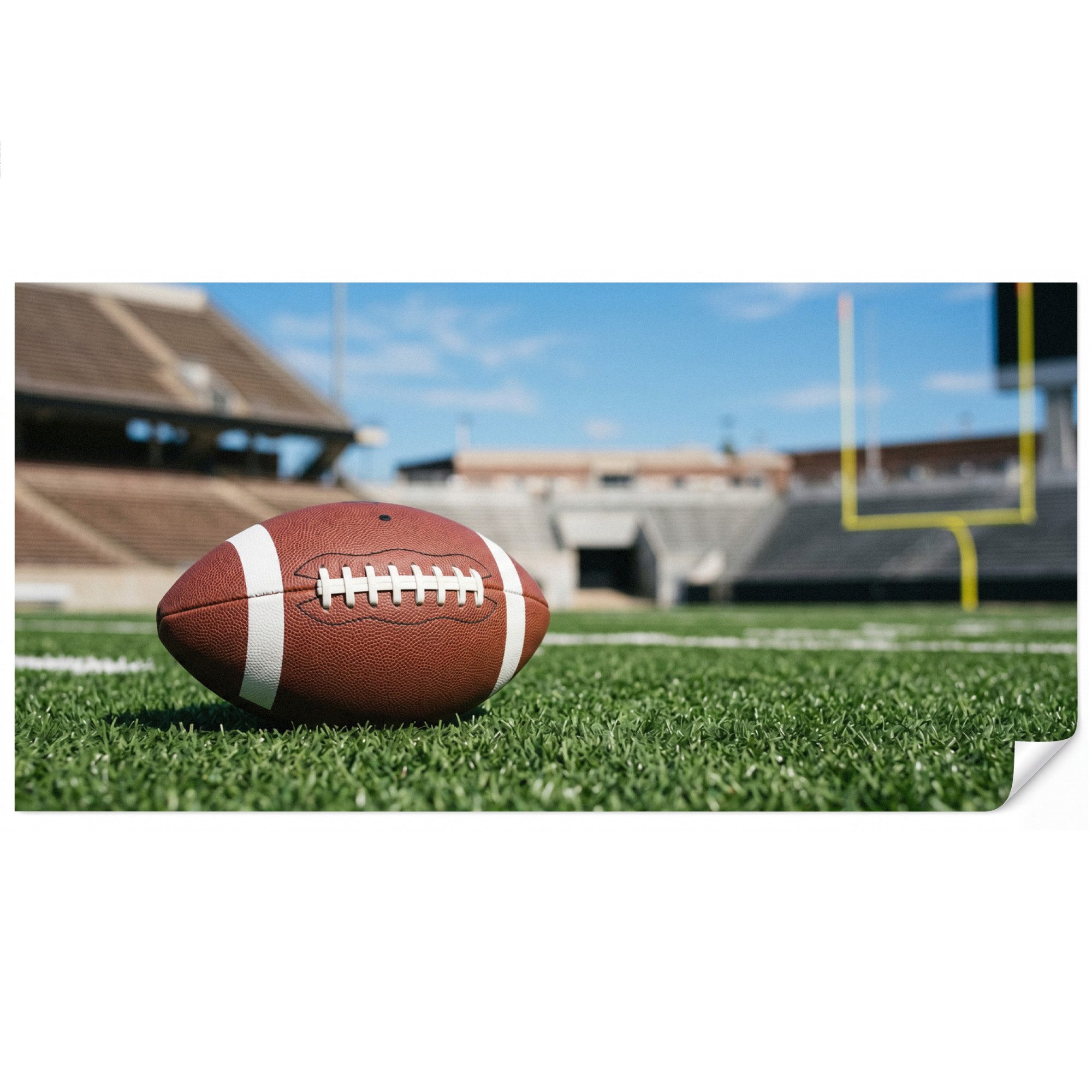 OnlyWow Fototapete Kinderzimmer - Fußball - Spielfeld - Stadion - Sport, Matt, bedruckt, Wohnzimmer, Vinyl Tapete, Modern, Wanddekoration 500x260cm