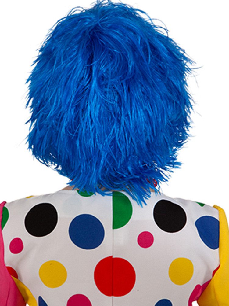 Orlob Kunsthaarperücke Perücke Clown blau