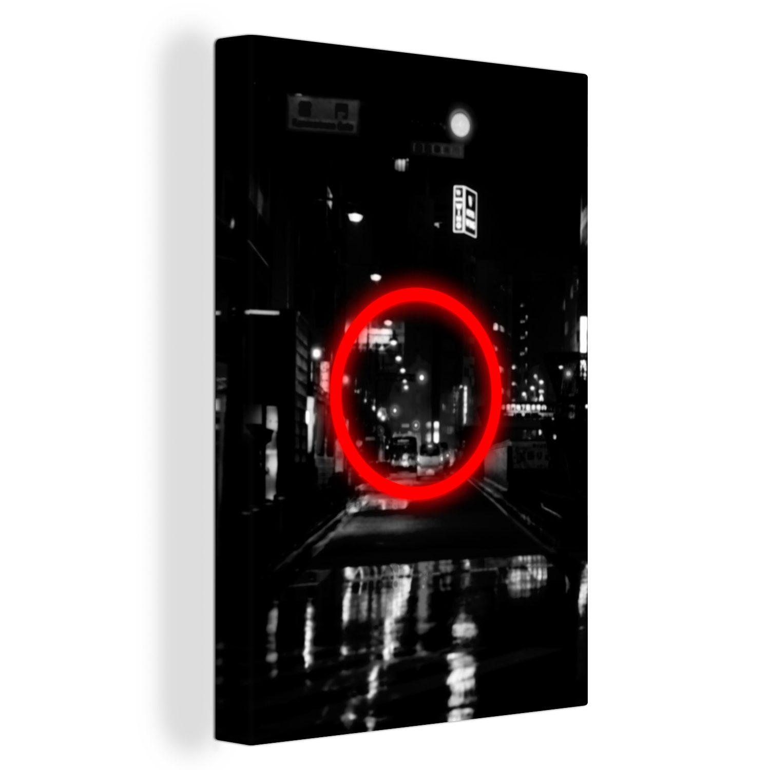 OneMillionCanvasses® Leinwandbild Controller - Spiele - Rot, (1 St), Leinwandbild fertig bespannt inkl. Zackenaufhänger, Gemälde, 20x30 cm