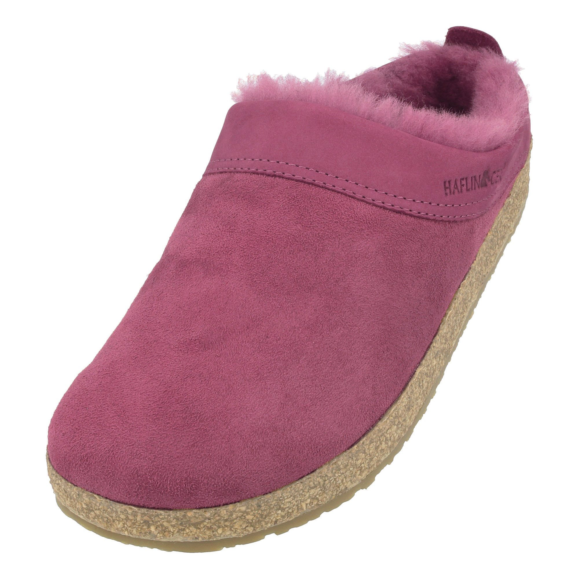 Haflinger Haflinger Snowbird Lammfell Leder Hausschuh Unisex Hausschuh