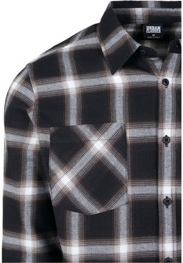 URBAN CLASSICS Langarmshirt Herren Checked Flanell Shirt 6 (1-tlg)