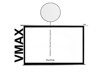 ELITE SCREENS VMAX - MOTORLEINWAND Motorleinwand (Weiß / 1:1 / 178 x 178 (Vorlauf 7cm)-MaxWhite)
