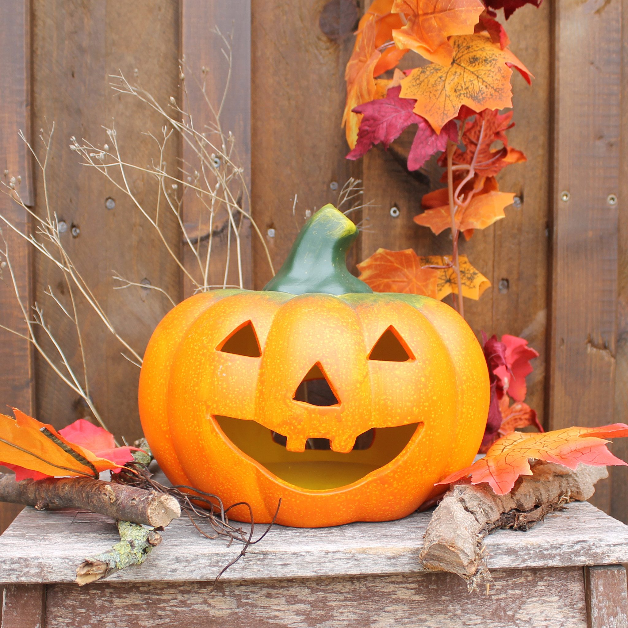 matches21 HOME & HOBBY Dekofigur Kürbis-Laterne als LED Halloween-Deko Wind günstig online kaufen