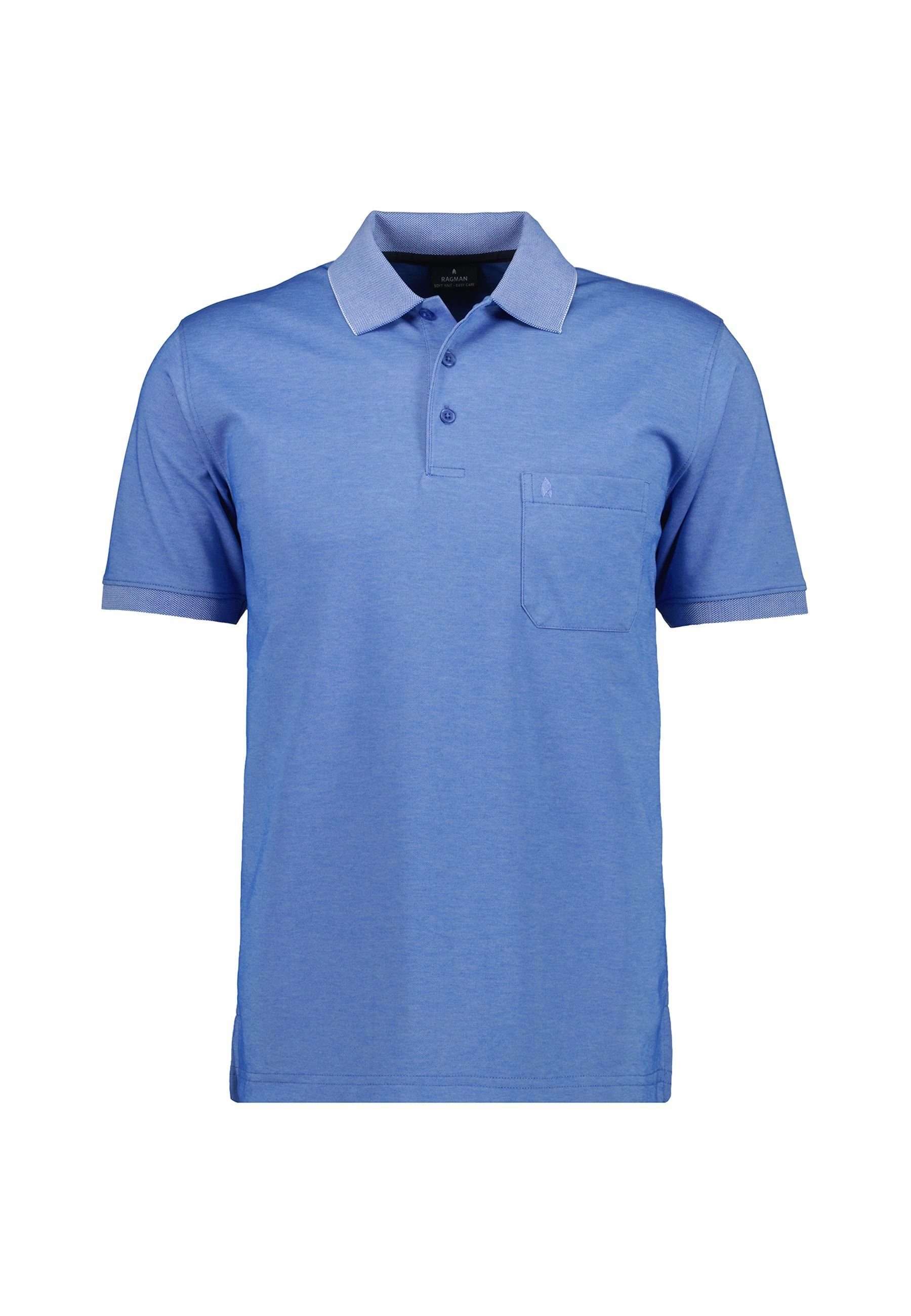 RAGMAN Poloshirt Poloshirt Kurzarmshirt mit Polokragen (1-tlg., 1)