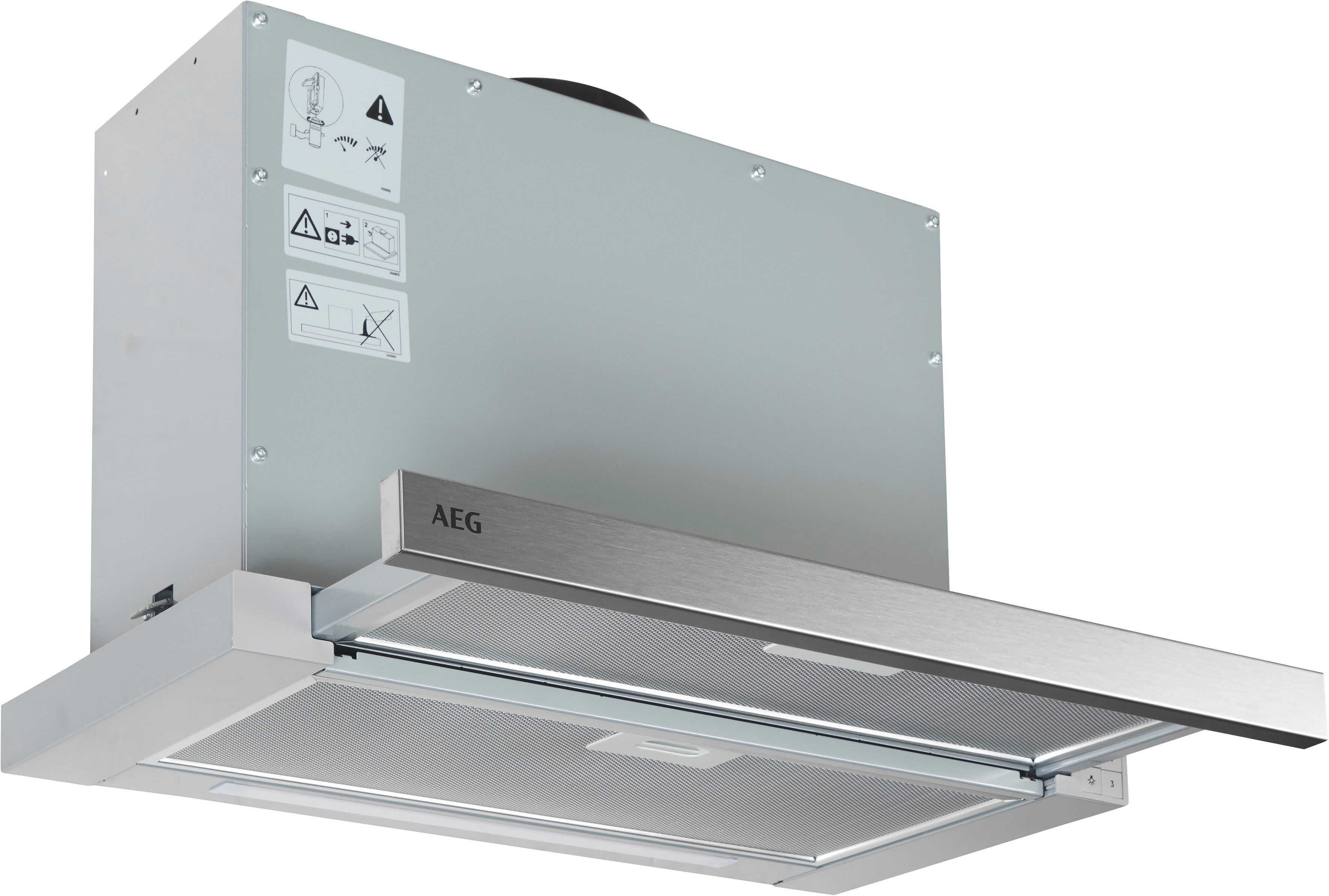 AEG Flachschirmhaube DPS3640AM DPS3640AM, Abluft- und Umluftbetrieb, mit LED-Leuchtstreifen