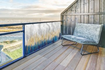 MuchoWow Balkonsichtschutz Abstrakt - Gemälde - Öl (1-St) Balkonbanner, Sichtschutz für den Balkon, Robustes und wetterfest