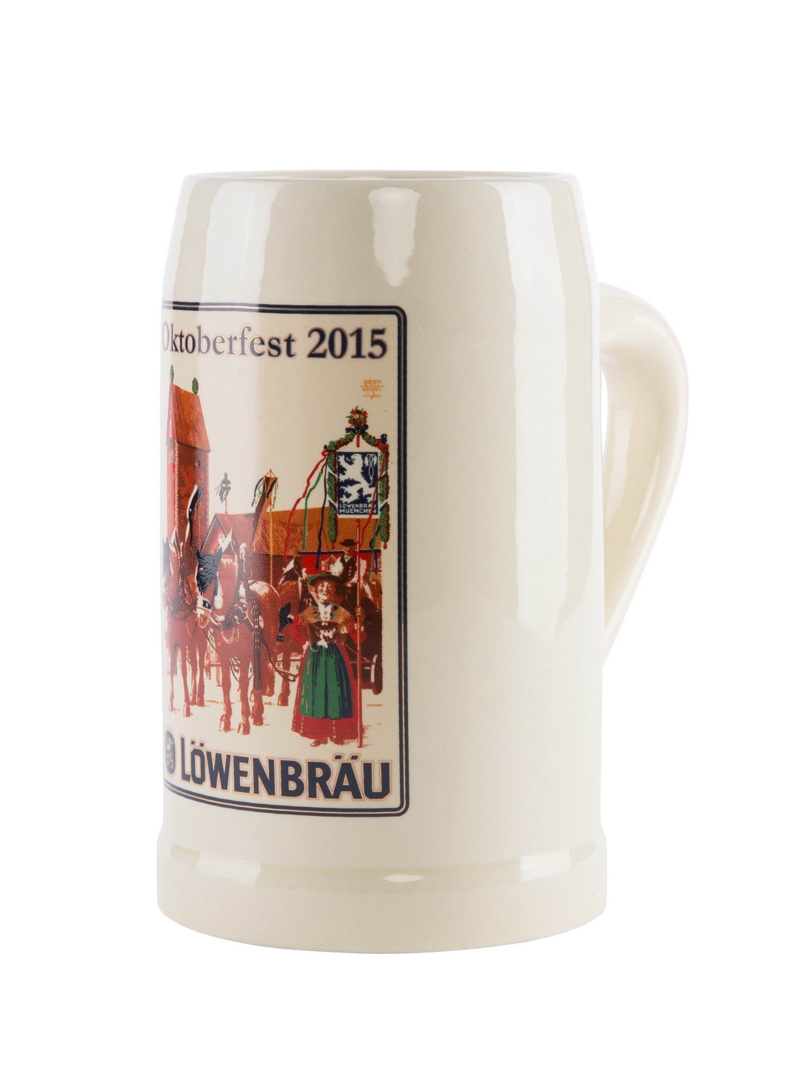 Löwenbräu Bierkrug Löwenbräu 0,5 l Krug, Oktoberfest 2015, 1-tlg.
