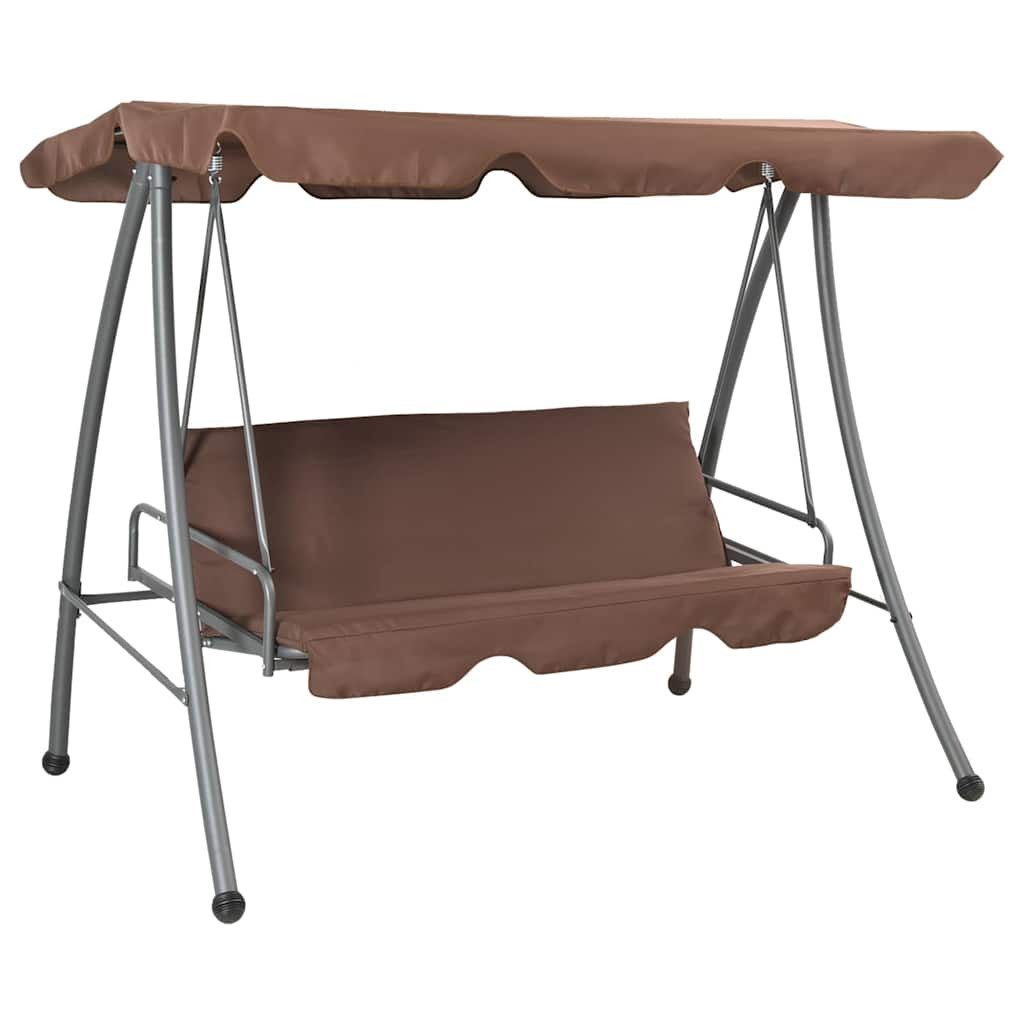 vidaXL Hollywoodschaukel vidaXL Hollywoodschaukel mit Sonnendach Kaffeebraun
