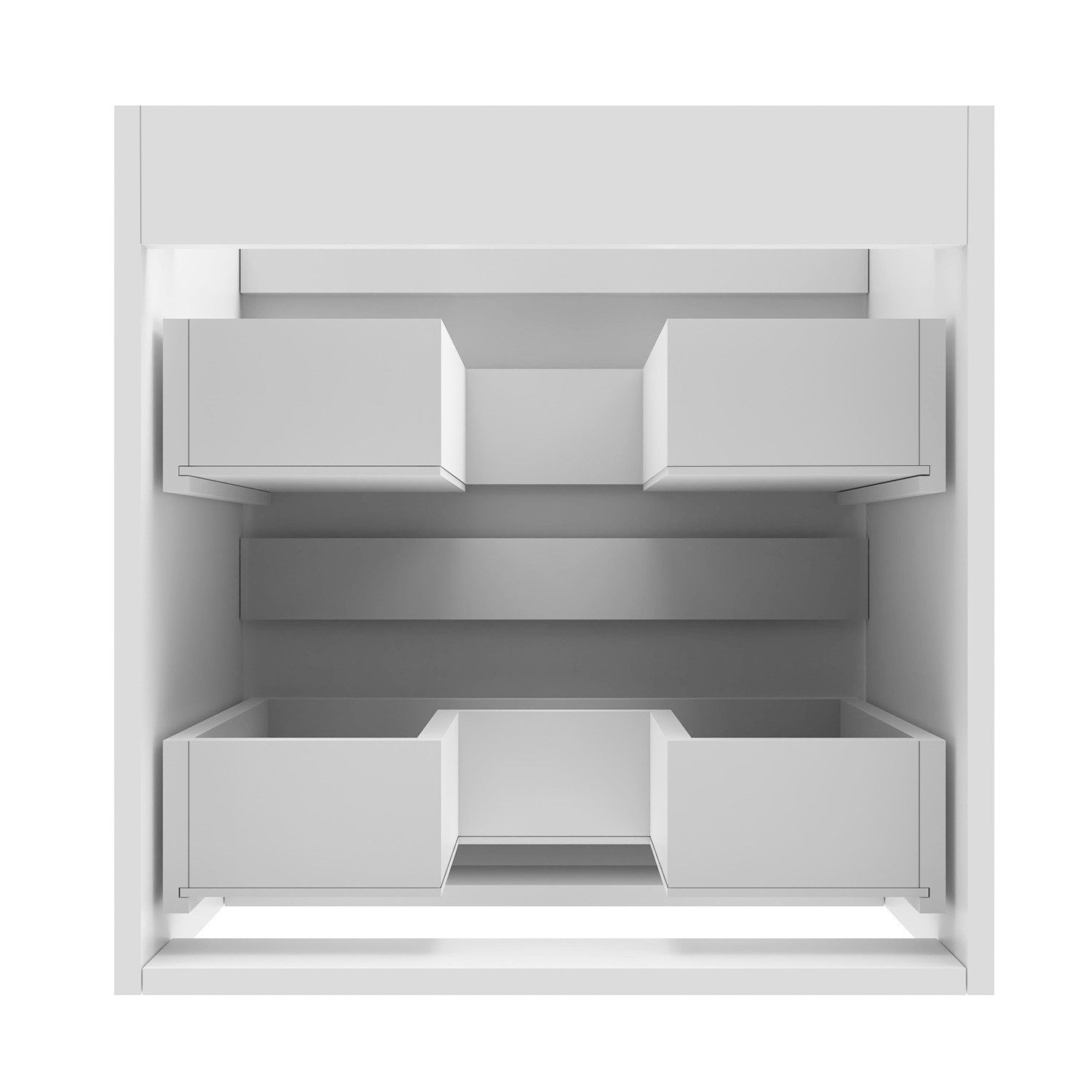 duschspa Waschtisch Waschbecken mit Unterschrank Badmöbel Set Waschtisch mit Unterschrank (Smiley), 50/60/80/100/120 cm – Bild 4 von 5