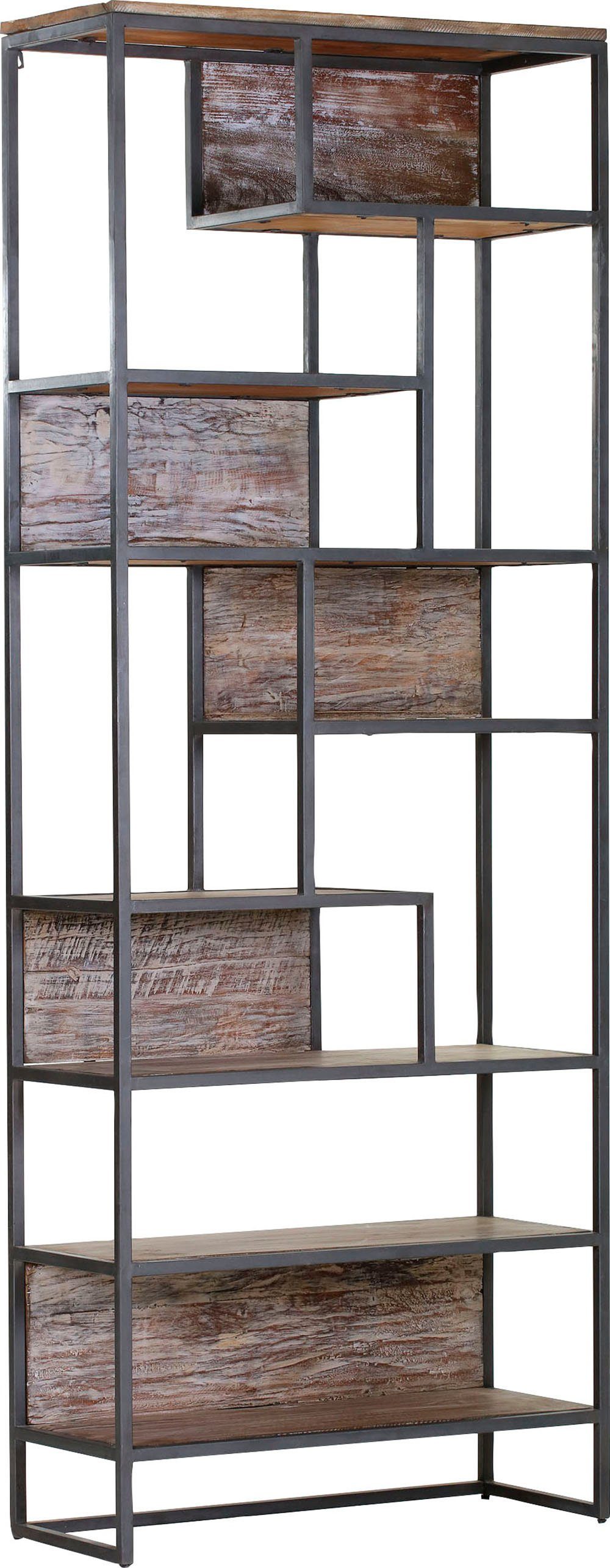 Gutmann Factory Standregal, 1-tlg., Unregelmäßigkeit in Verarbeitung machen das Möbelstück zu einem Unikat