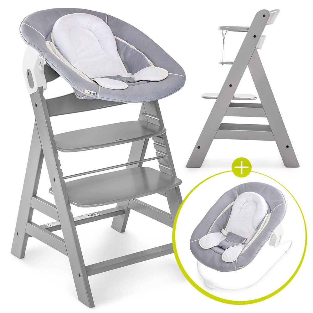 Hochstuhl Alpha Plus Grey - Newborn Set