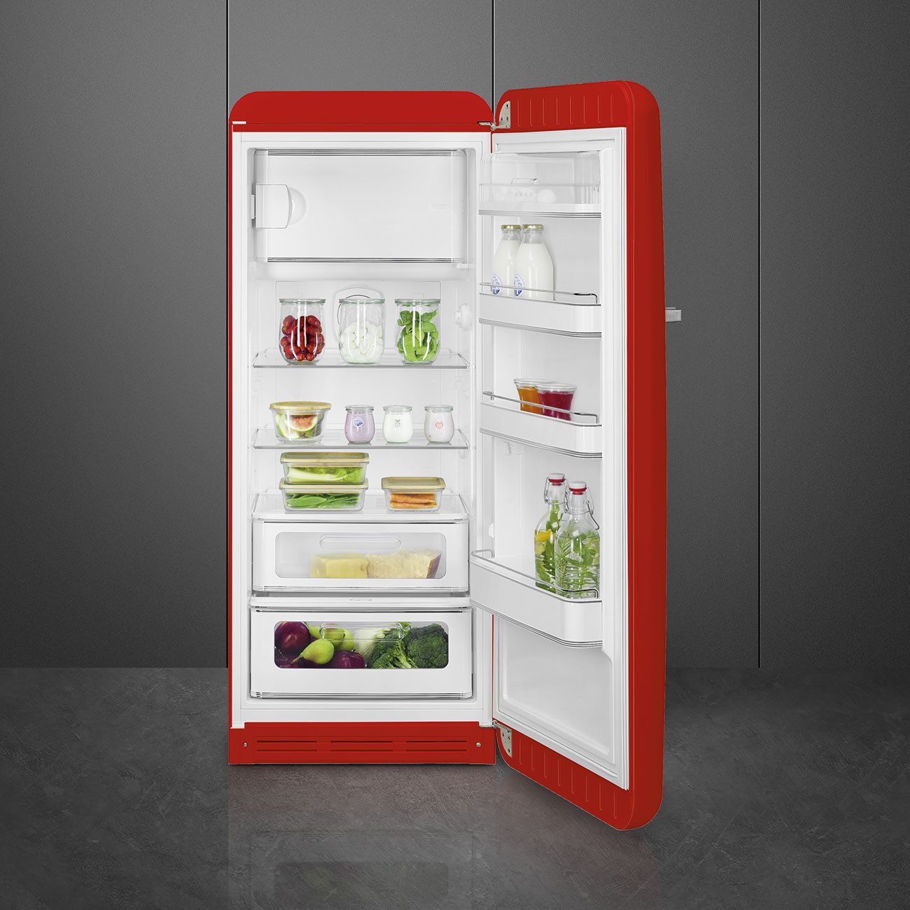 Smeg Kühl-/Gefrierkombination FAB28RRD6, 153.0 cm hoch, 60.01 cm breit, Retro-Design