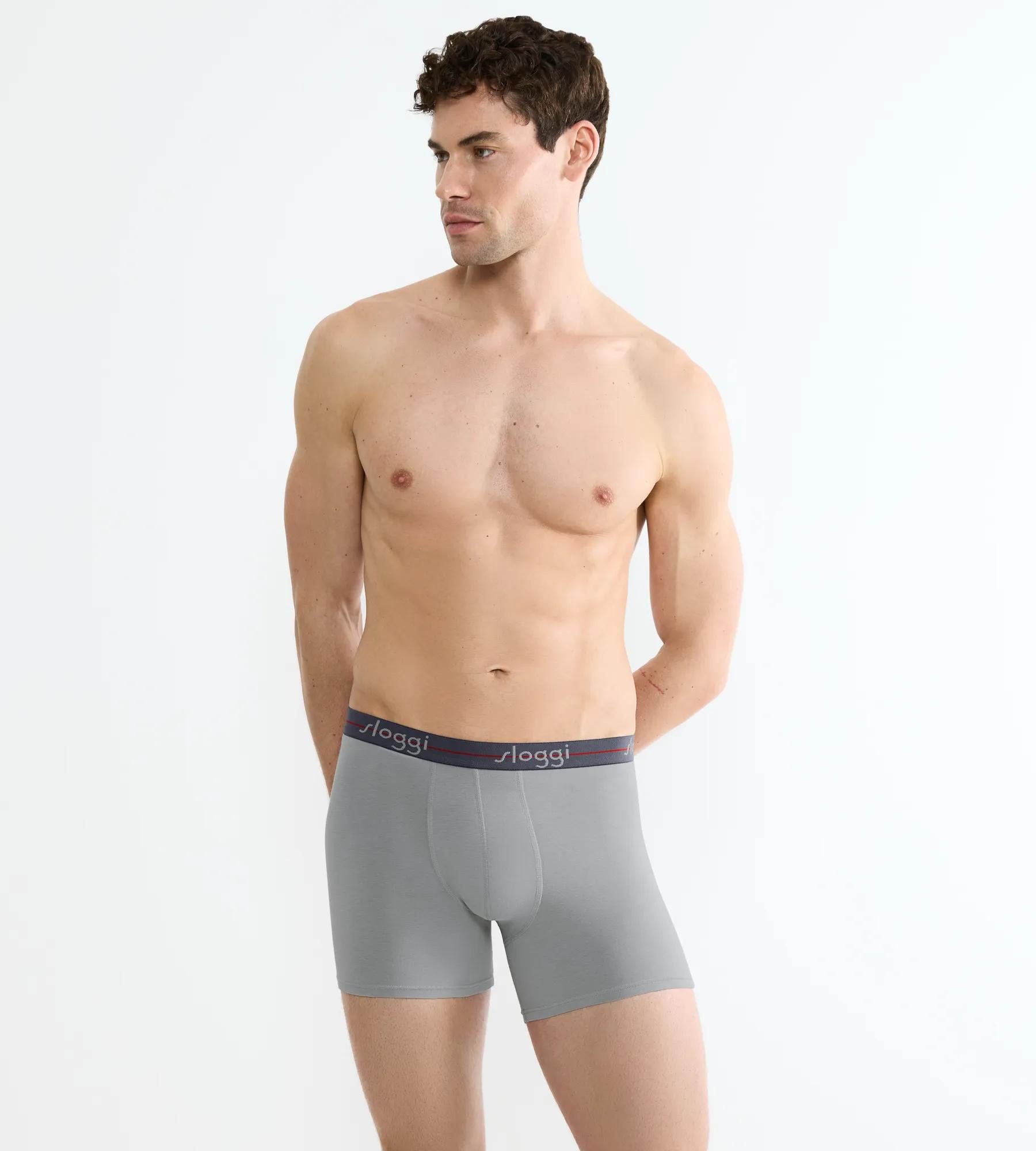 sloggi Boxershorts men Start (2er Pack) ohne Eingriff, extra weiches Taillenband, Single-Jersey Qualität