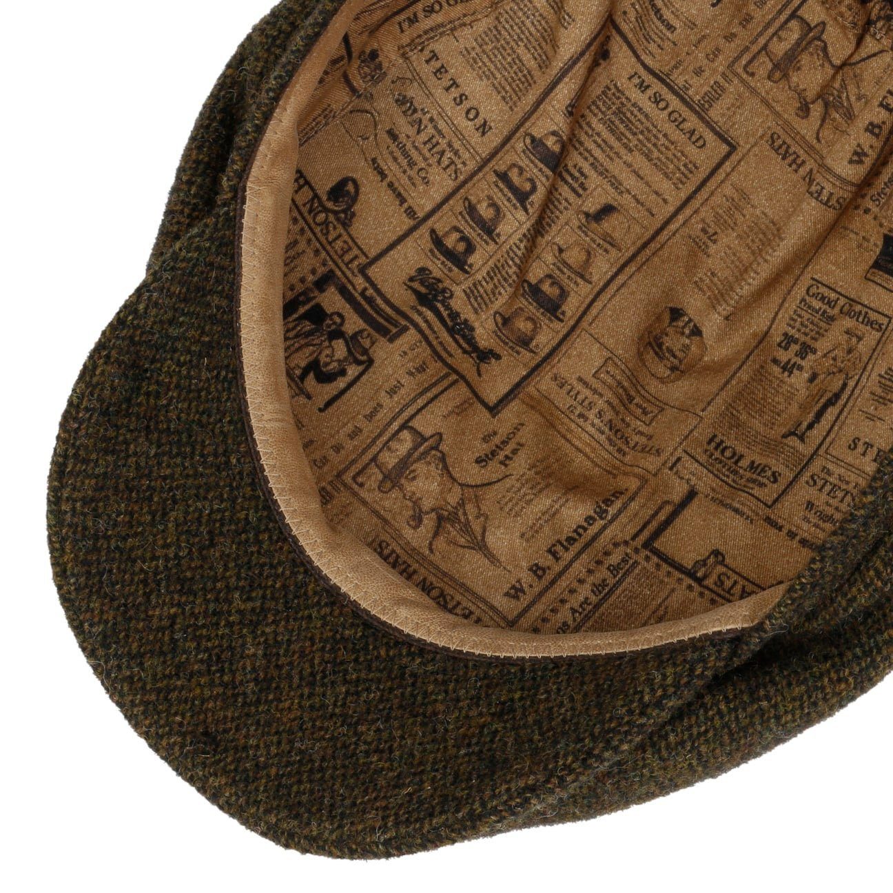 Stetson Flat Cap (1-St) Schirmmütze mit Schirm, Made in Germany