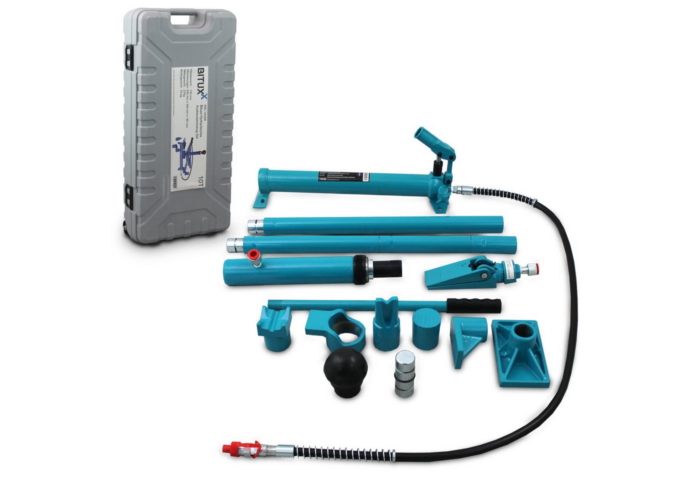 Bituxx Reparatur-Set zum Ausbeulen Hydraulisch 10T, Set, MS-19348