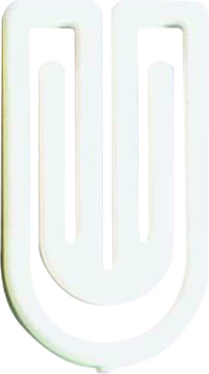 Büroklammer Büroklammern King Klip 32mm VE=30 Stück weiß (20 Stück)