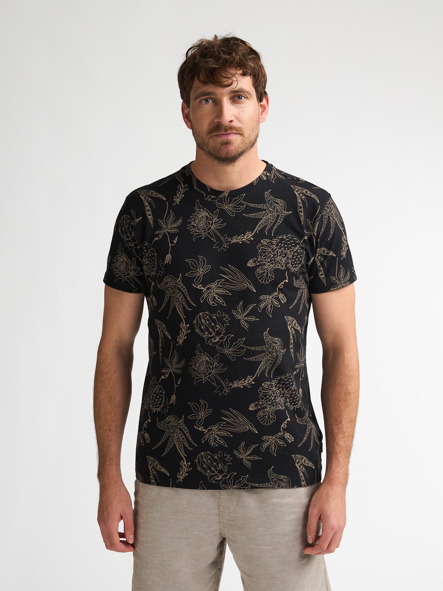 Petrol Industries T-Shirt Rocosa mit Allover-Print