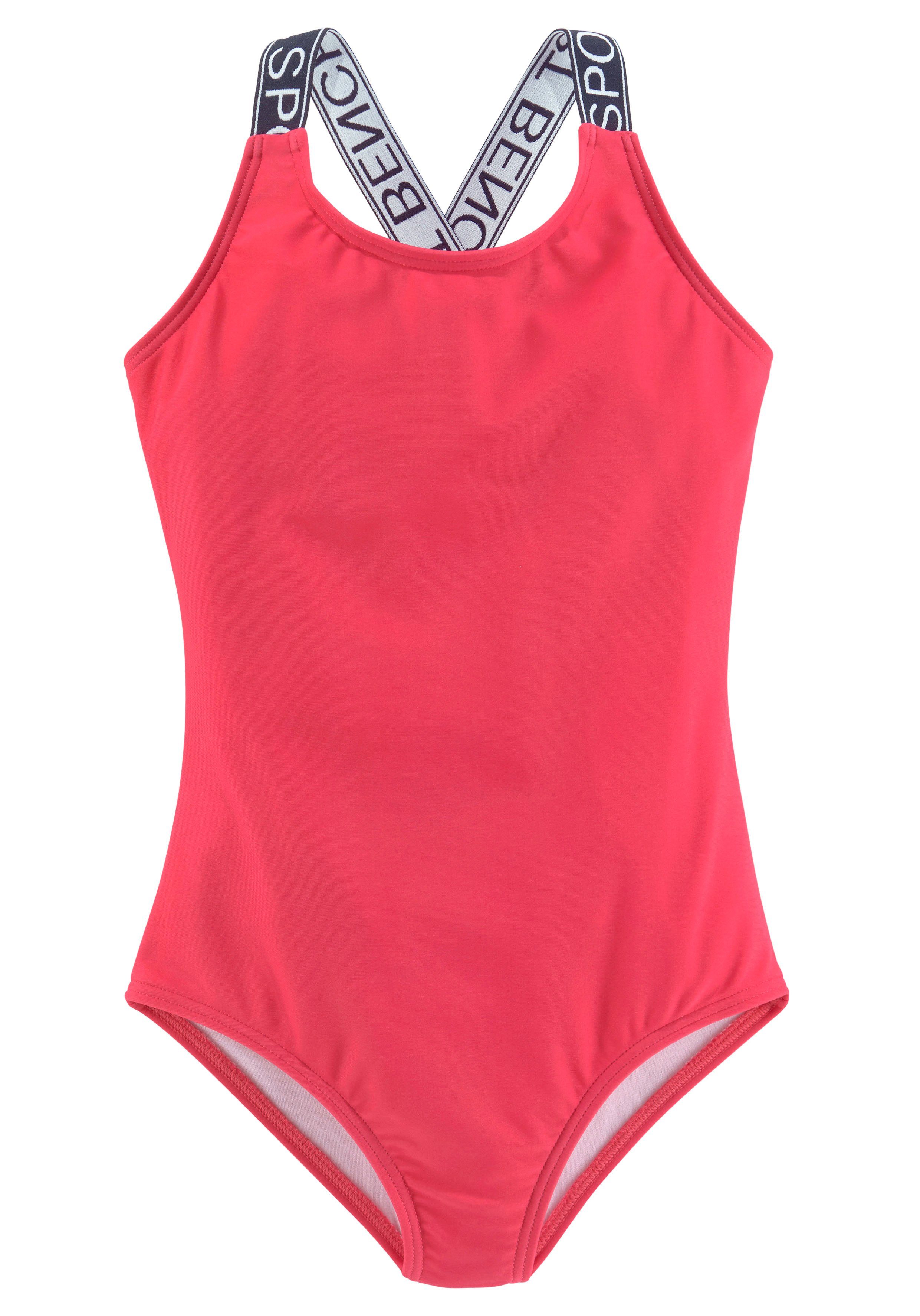 Bench. Badeanzug Yva Kids in sportlichem Design und Farben pink | Badeanzüge