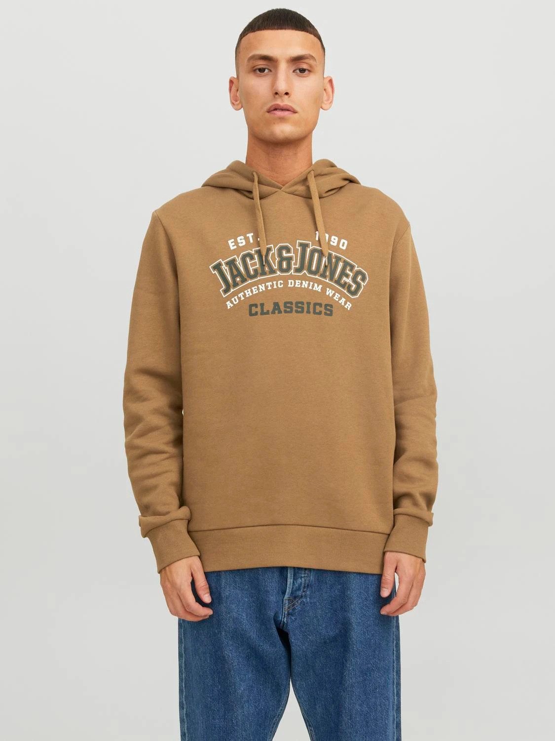 Jack & Jones Kapuzenpullover JACK & JONES Male Kapuzenpullover Logo Kapuzen günstig online kaufen