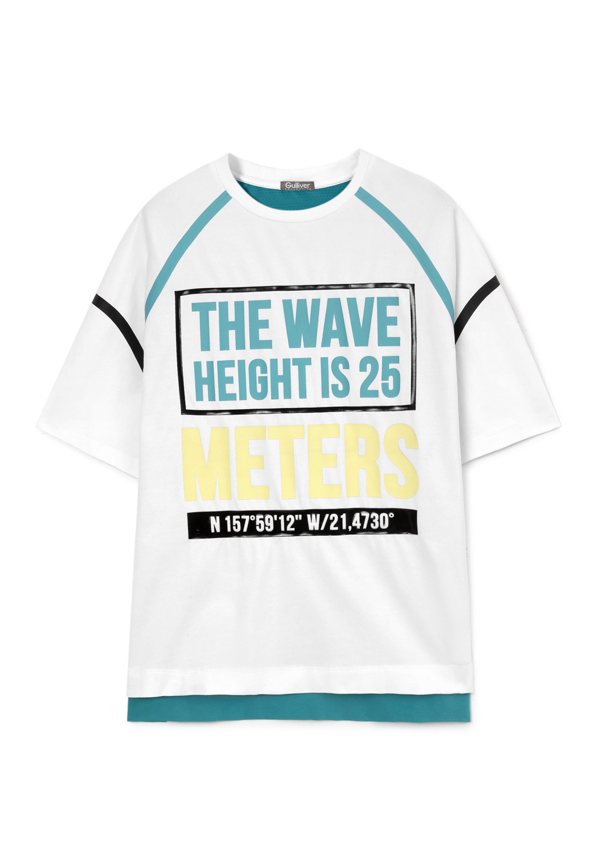 Gulliver T-Shirt mit coolen Schriftprints