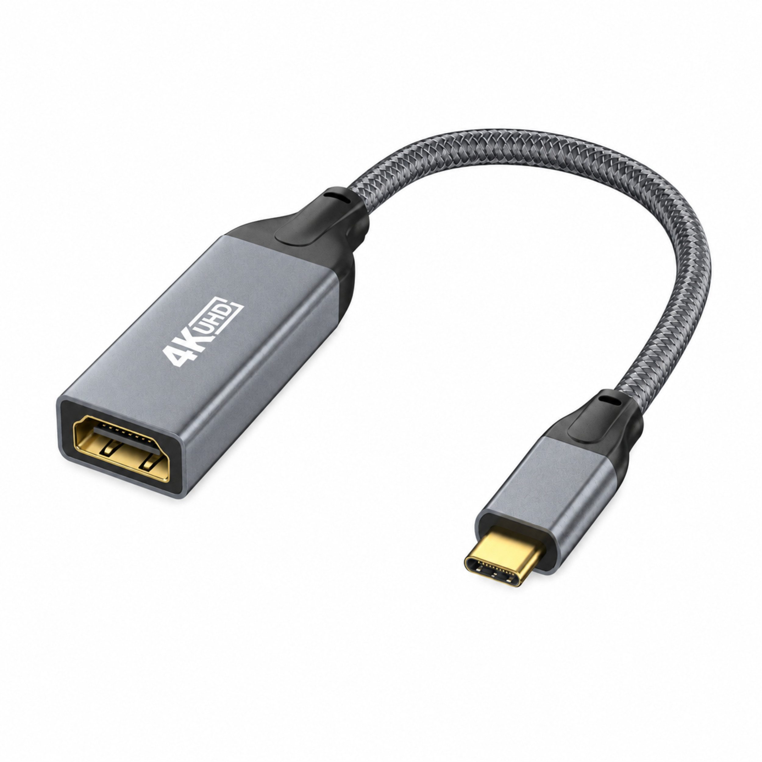 PlugUp USB-C auf HDMI Adapter 4K@60Hz USB-Adapter USB-C zu HDMI, 4K@60Hz USB-C zu HDMI Adapter Audio & Videoübertragung
