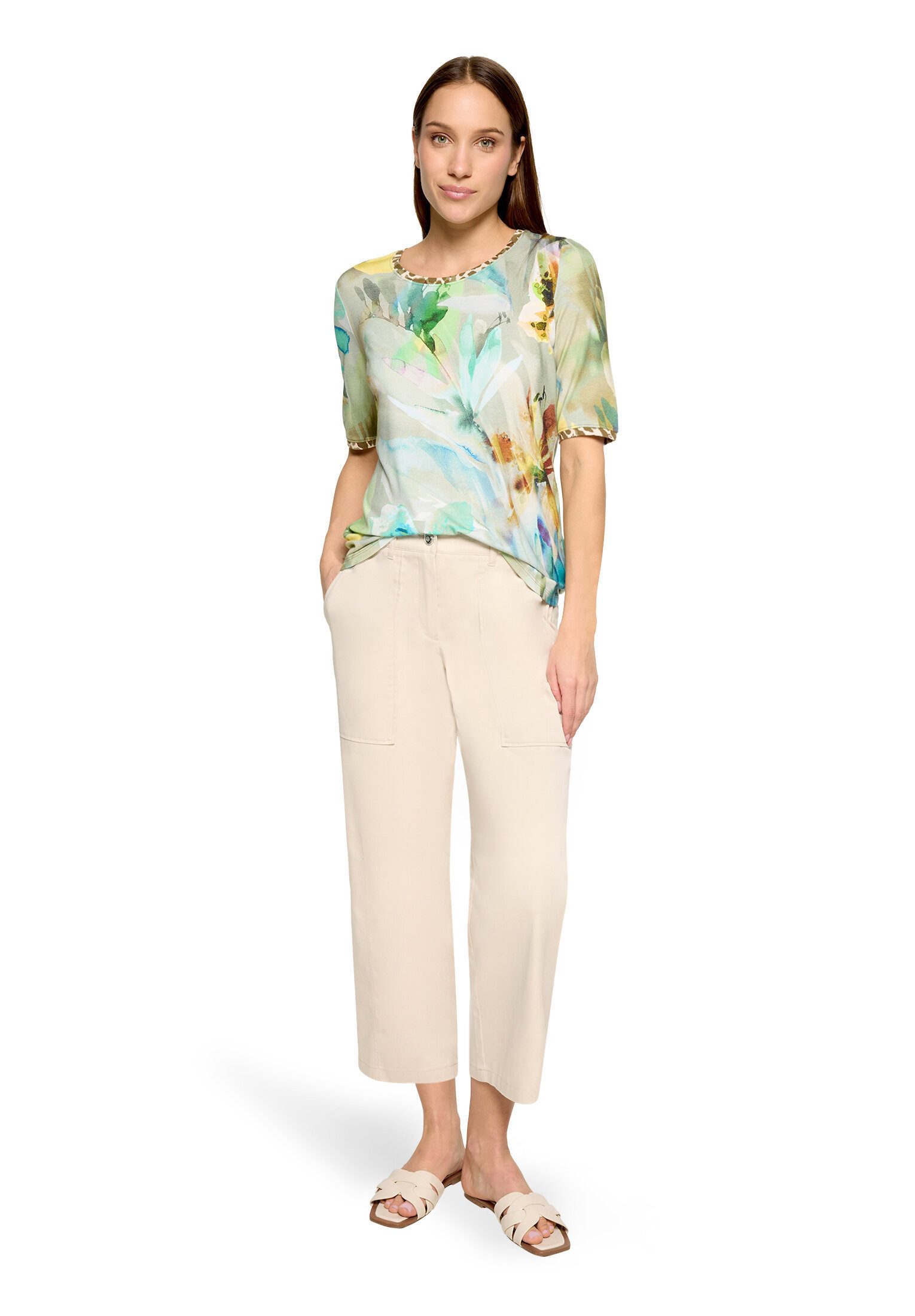 Betty Barclay Kurzarmshirt Damen mit Rundhalsausschnitt (1-tlg)