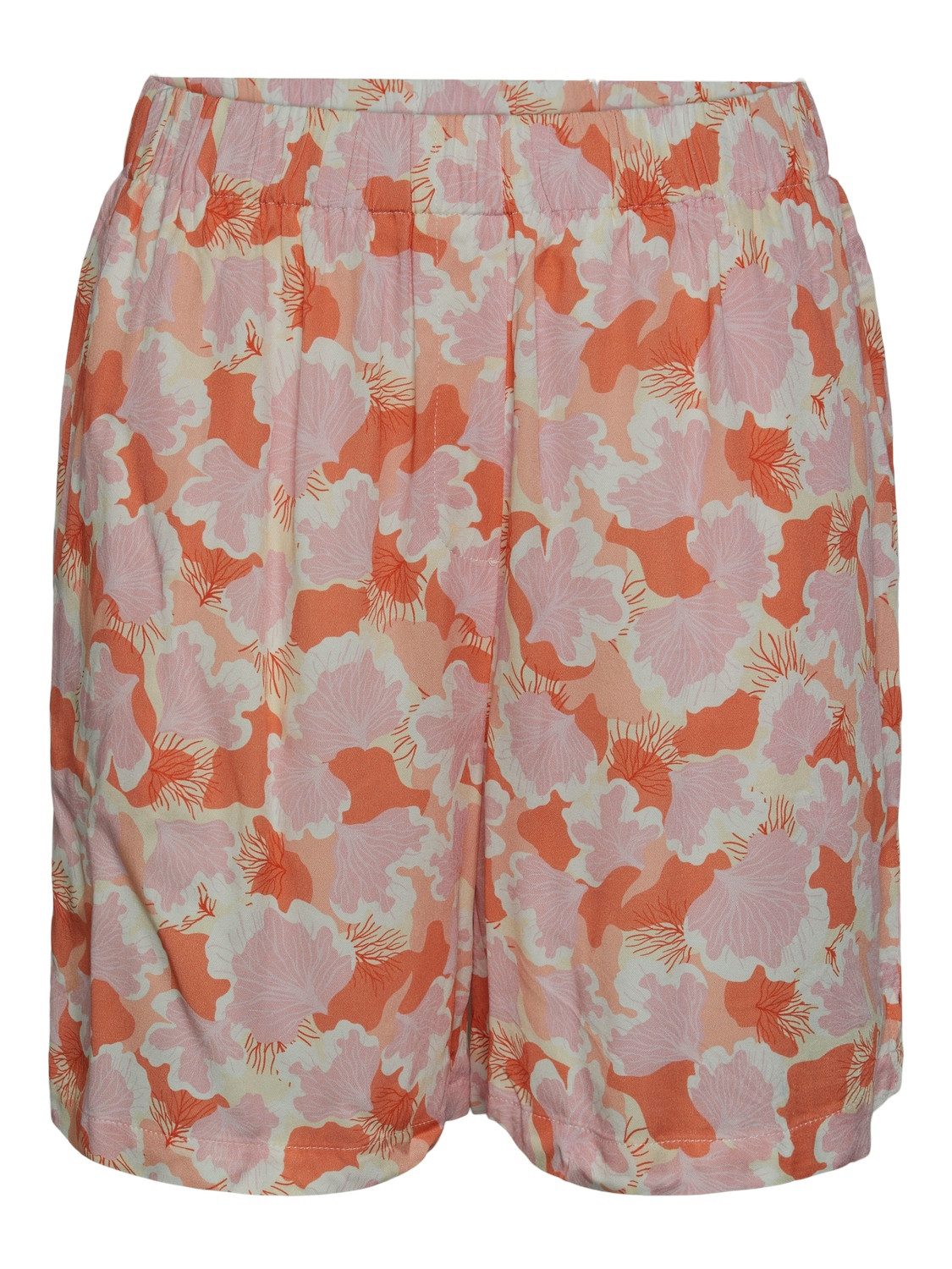 pieces Shorts mit Print - Sommershort High Waist - PCKASEY