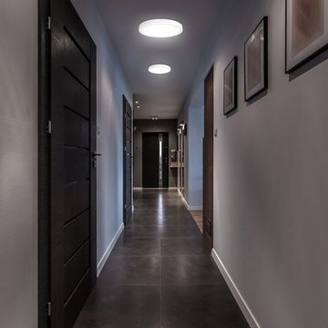 B.K.Licht Deckenleuchte LED Deckenlampe 24W 4.000K 3.000lm Weiß - BKL1538, LED fest integriert, Neutralweiß, 38 cm Durchmesser Wohnzimmer Küche Schlafzimmer