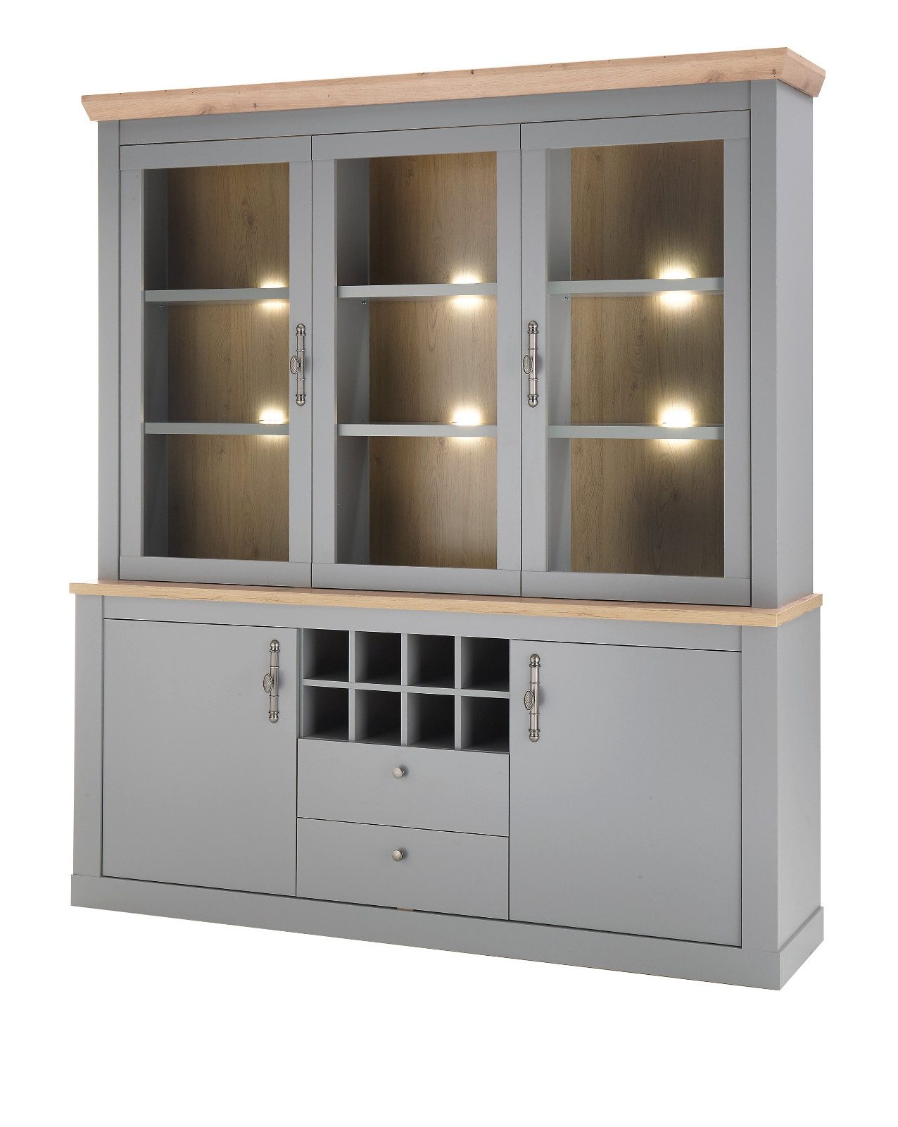 Furn.Design Buffet Rideau (Buffetschrank in grau günstig online kaufen